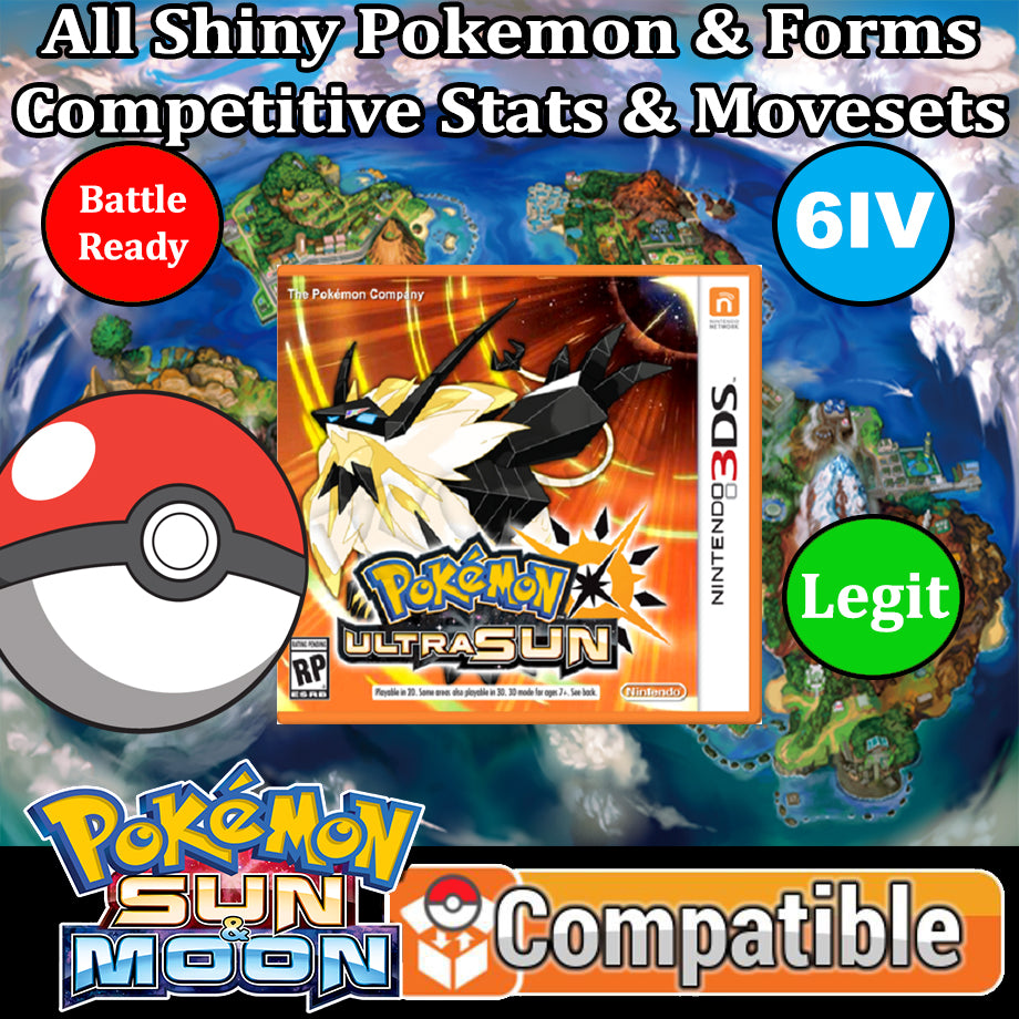 Pokémon Ultra-Soleil débloqué | Pokédex Shiny complet + Objets max | 3DS