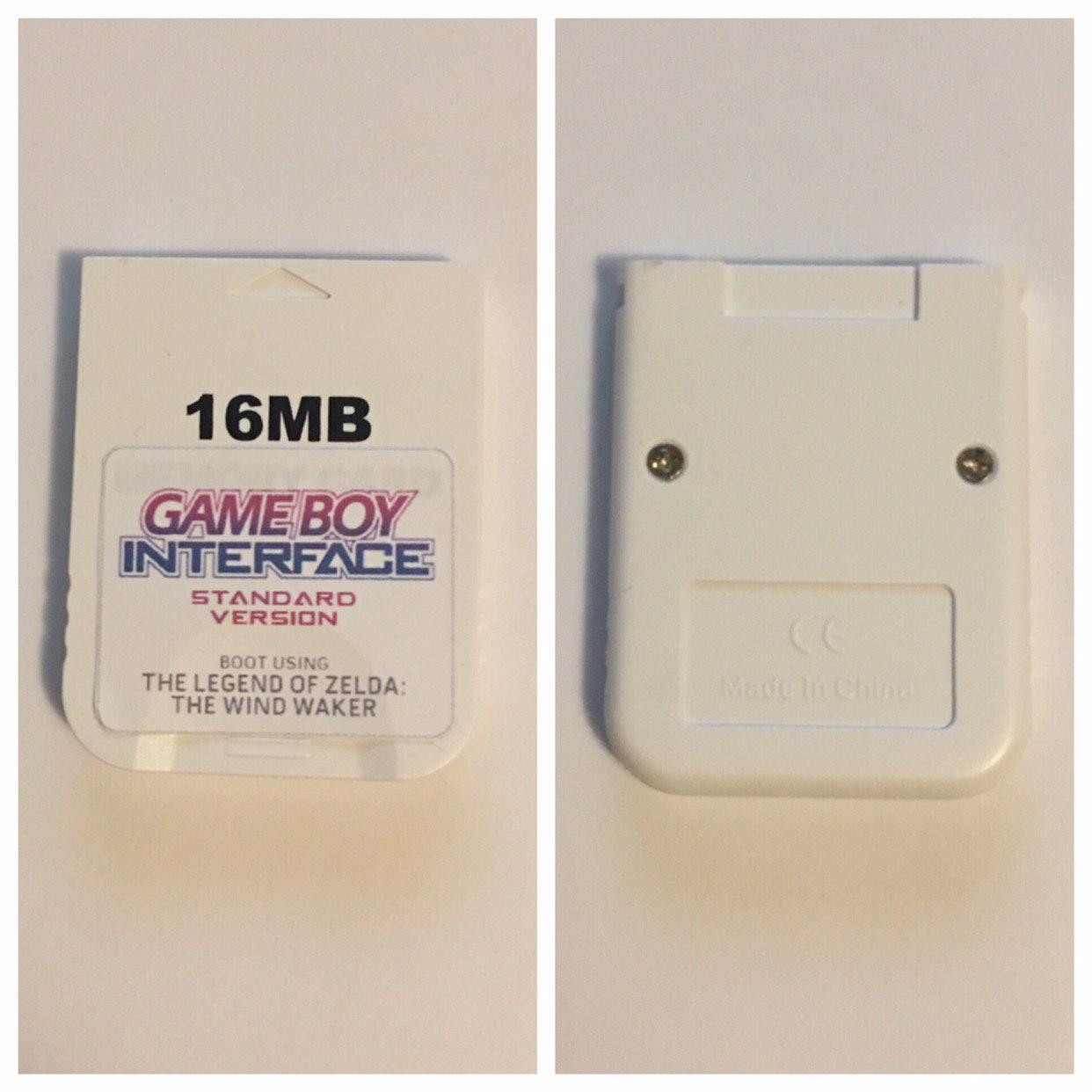 GameCube GBI (GAMEBOY PLAYER) - 16MB Memory Card - Disc Replacement - Plug & Play!