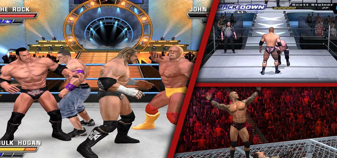 WWE - Colección de partidas guardadas de PS2 - Tarjeta de memoria de 128 MB desbloqueada - Completa al 100 %