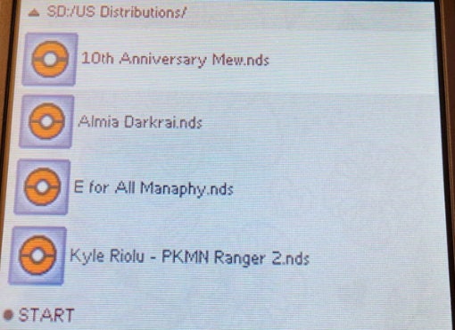 Pokemon Event Distribution Gen 3+4+5 Cartridge