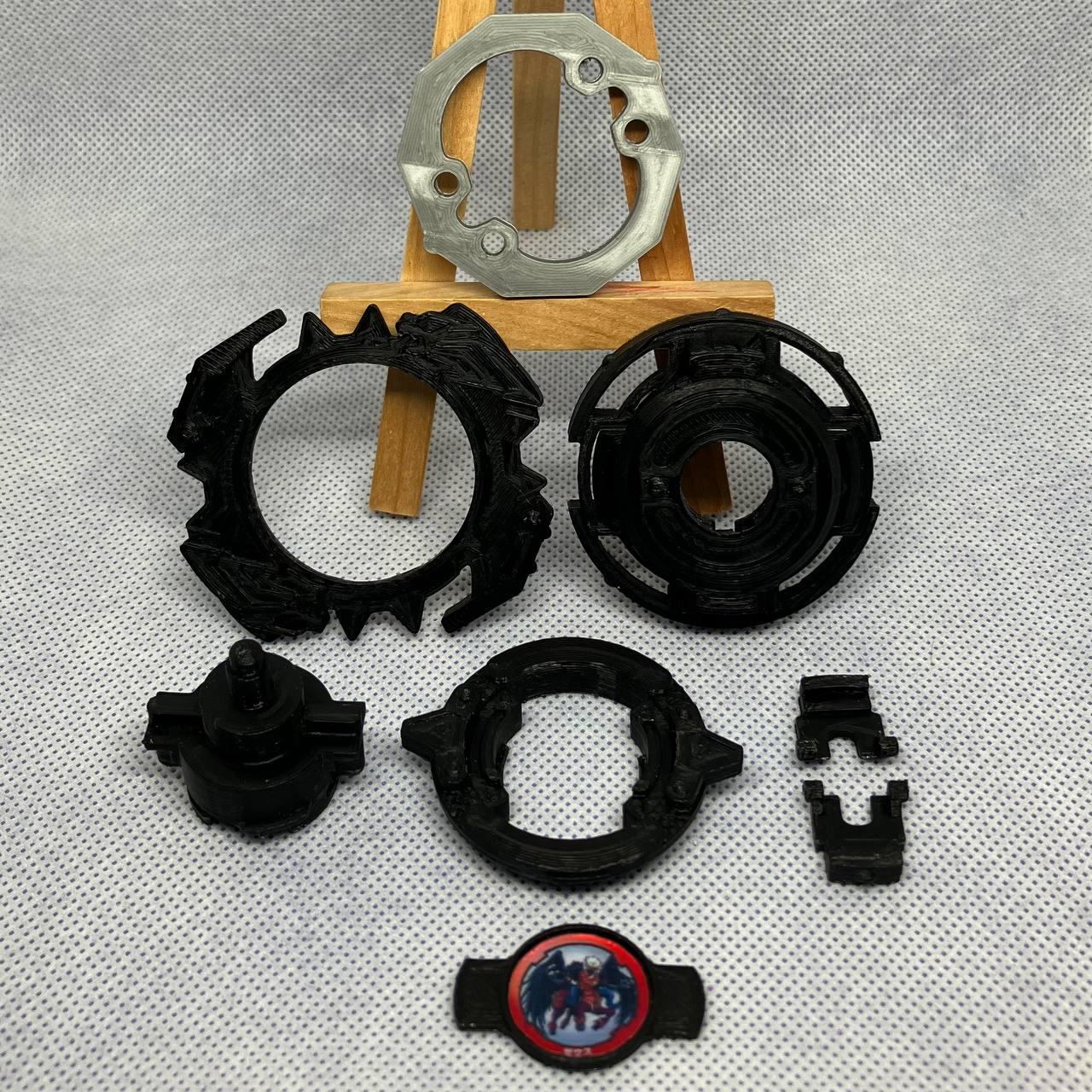 Beyblade Zeus | Impresión 3D | PLA+ | Bakúten