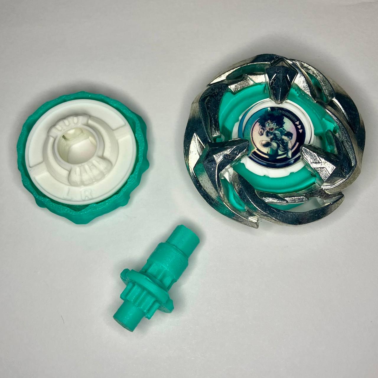 Beyblade X | Colección MHA | Doble giro | Impresión 3D | PLA+ | Metal de acero inoxidable