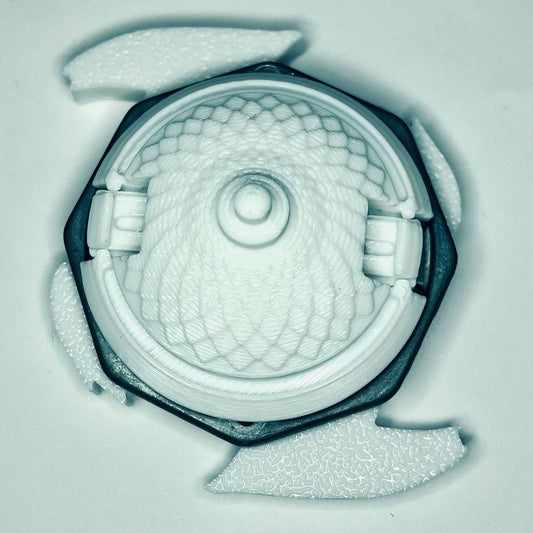 Toupie Beyblade Dragon Blanc aux Yeux Bleus | Impression 3D | PLA+ | Bakuten