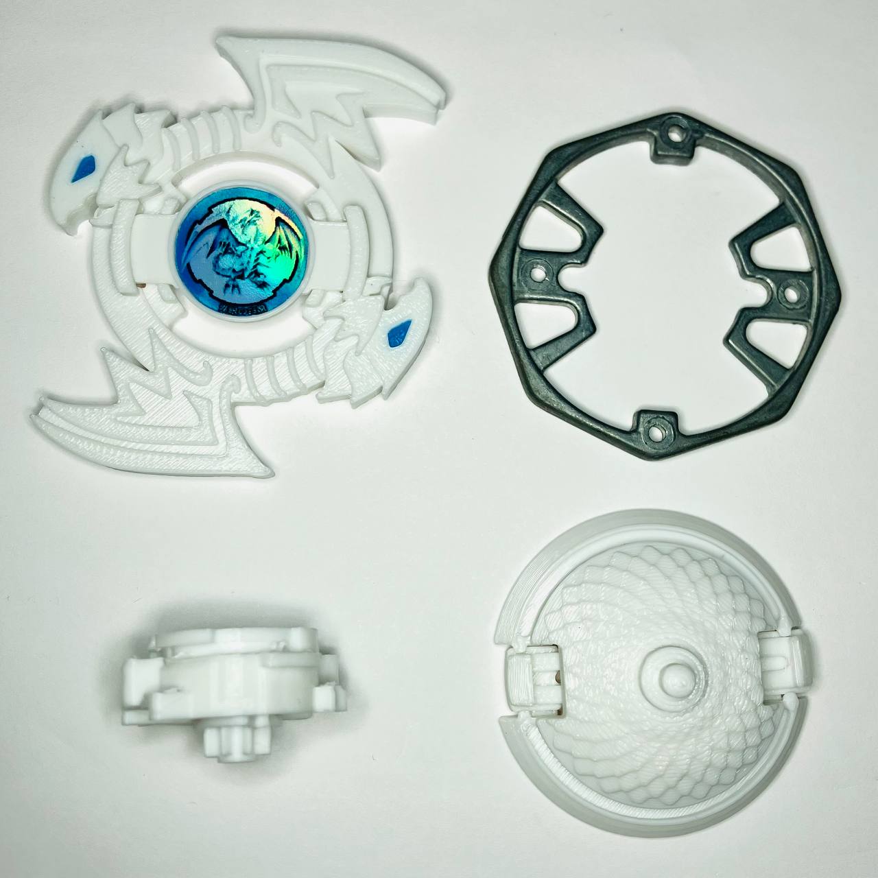 Beyblade Blue-Eyes White Dragon | 3D Print | PLA+ | Bakuten