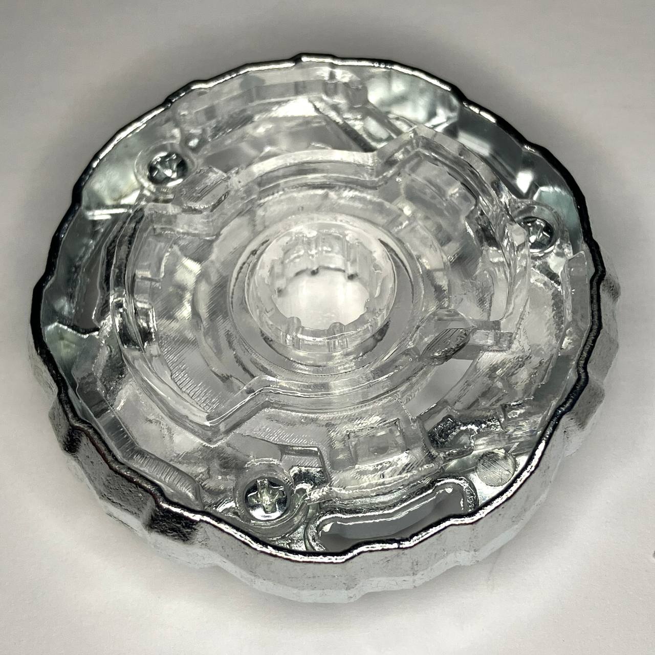 Beyblade X | Crystal Helm Knight (3-80N) | Doble giro | Resina transparente