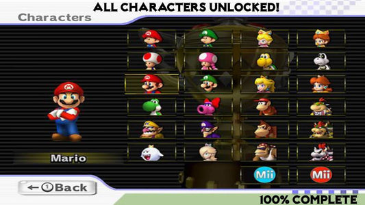 Wii Unlocked Save Collection - 450+ Saves - 1GB Memory Card - 100% Complete