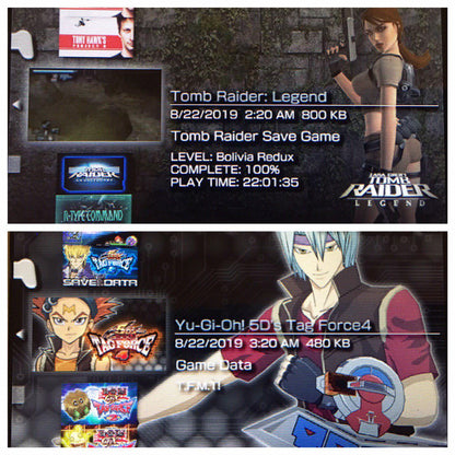 Colección de partidas guardadas desbloqueadas de PS3: más de 250 partidas guardadas, tarjeta de memoria de 8 GB, 100 % completa