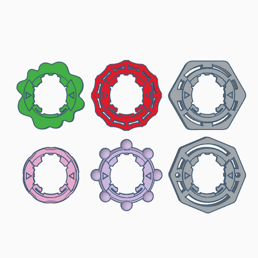 Beyblade X | ¡Elige tu anillo de trinquete! | Impresión 3D | PLA+