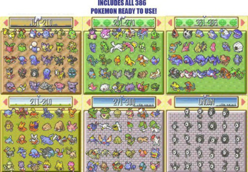 Unlocked Pokemon Fire Red | Complete Shiny Pokedex + Max Items | GBA