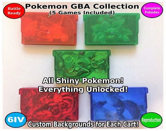 Unlocked Pokemon | Complete GBA Collection | Shiny Pokedex + Max Items | GBA