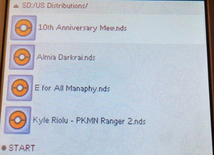 Pokemon Event Distribution Gen 3+4+5 Cartridge