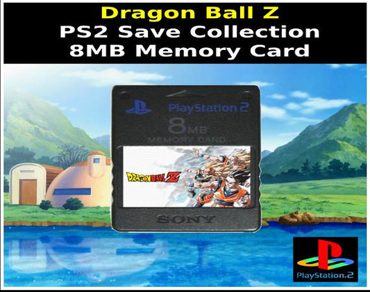 Dragon Ball Z - PS2 Save Collection - Unlocked 128MB Memory Card - 100% Complete - DBZ