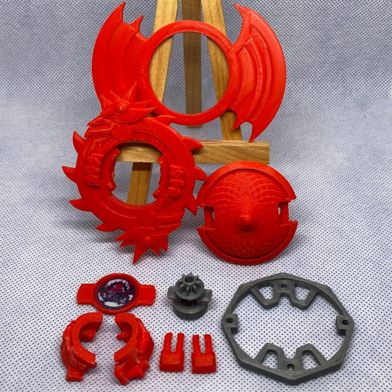 Beyblade Slifer the Sky Dragon | 3D Print | PLA+ | Bakuten