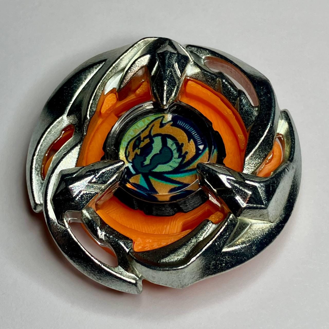 Beyblade X | Gale Wyvern (3-60DB) | Dual-Spin | 3D Print | PLA+ | Stainless Steel Metal