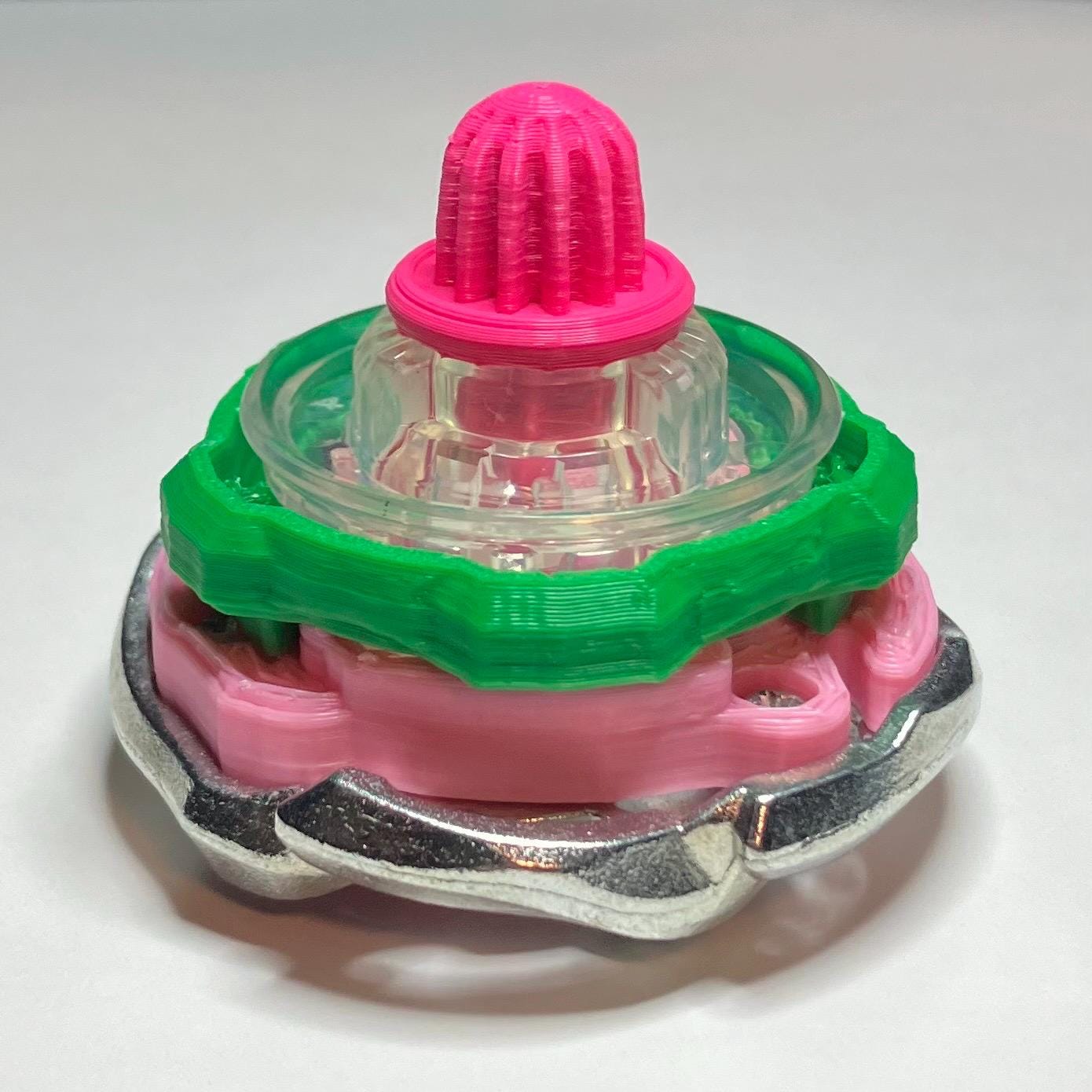 Beyblade X | Very Berry Cherry (5-80GB) | Dual-Spin | 3D Print | PLA+ | Stainless Steel Metal