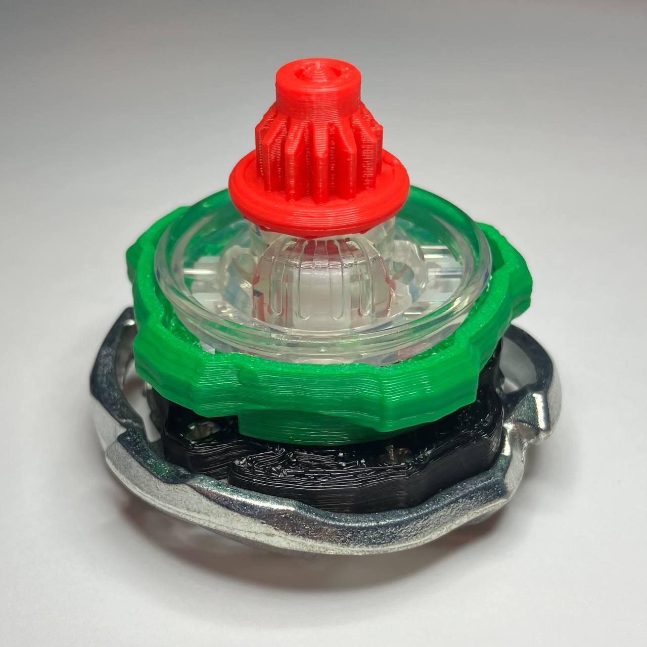 Beyblade X | Gale Wyvern (5-80P) | Dual-Spin | 3D Print | PLA+ | Stainless Steel Metal