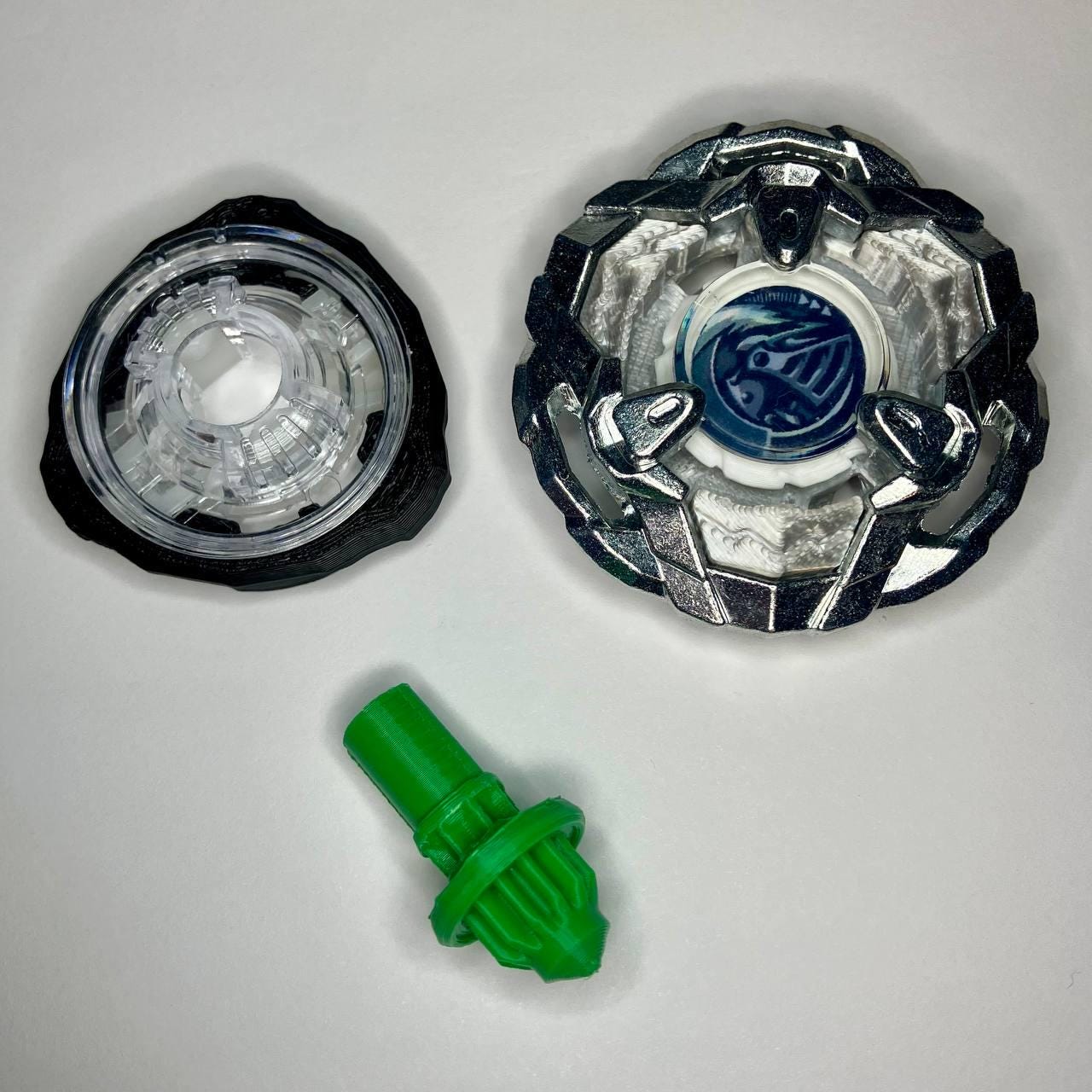 Beyblade X | Helm Knight (3-80N) | Dual-Spin | 3D Print | PLA+ | Stainless Steel Metal