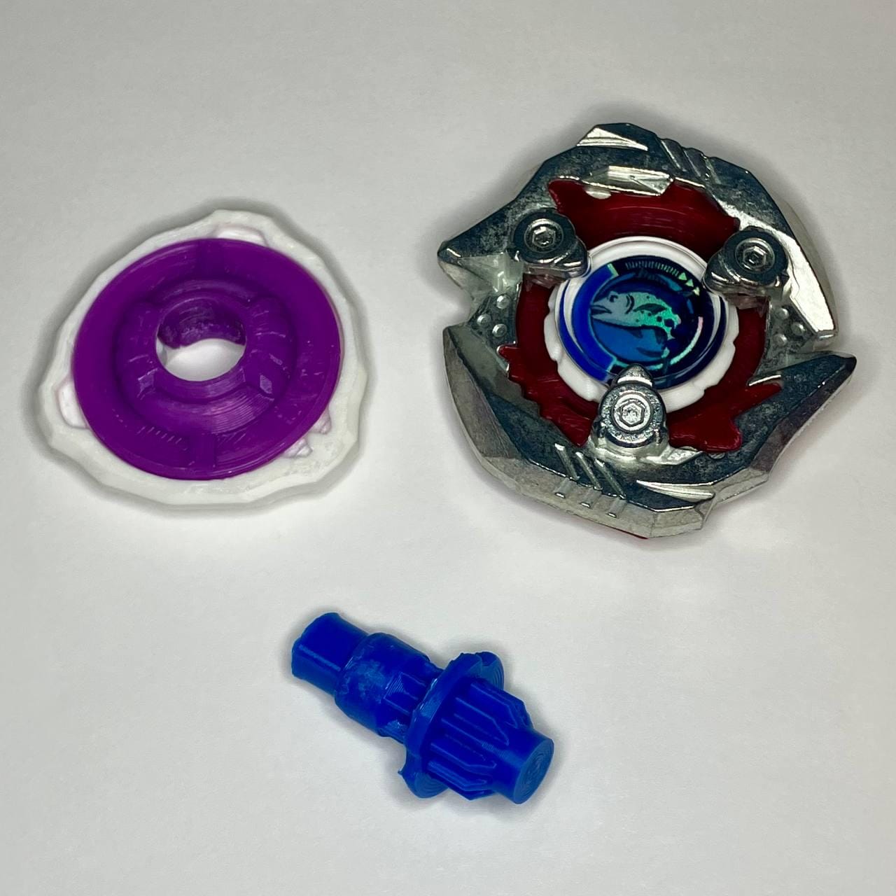 Beyblade X | Keel Maguro (3-60LF) | Dual-Spin | 3D Print | PLA+ | Stainless Steel Metal