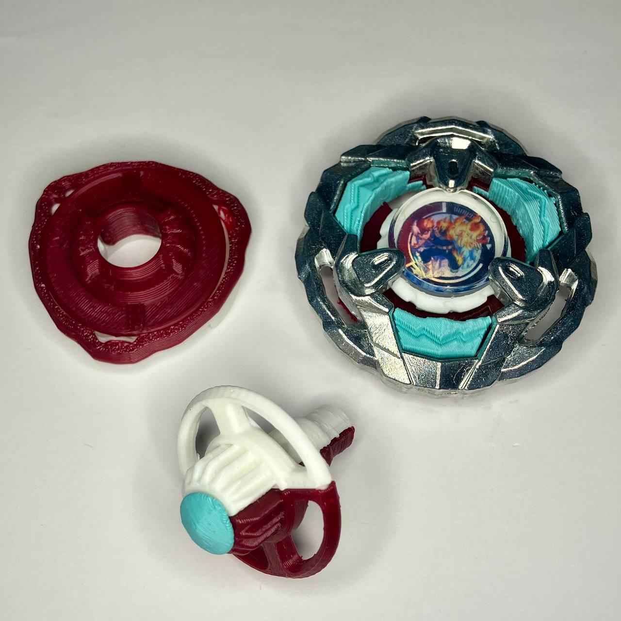 Beyblade X | Shoto (3-60DBN) | Dual-Spin | 3D Print | PLA+ | Stainless Steel Metal