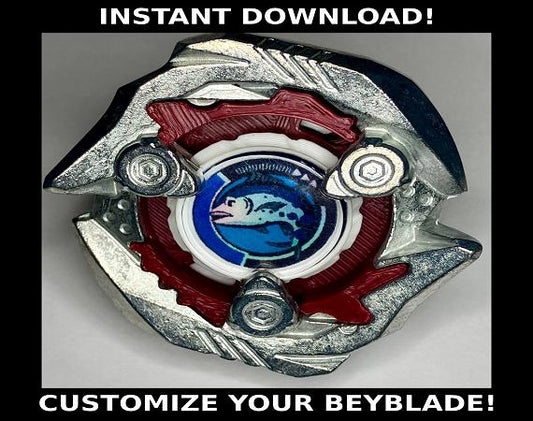 Beyblade X | Keel Shark | Blade Insert STL | Instant Download for 3D-Printing Customs