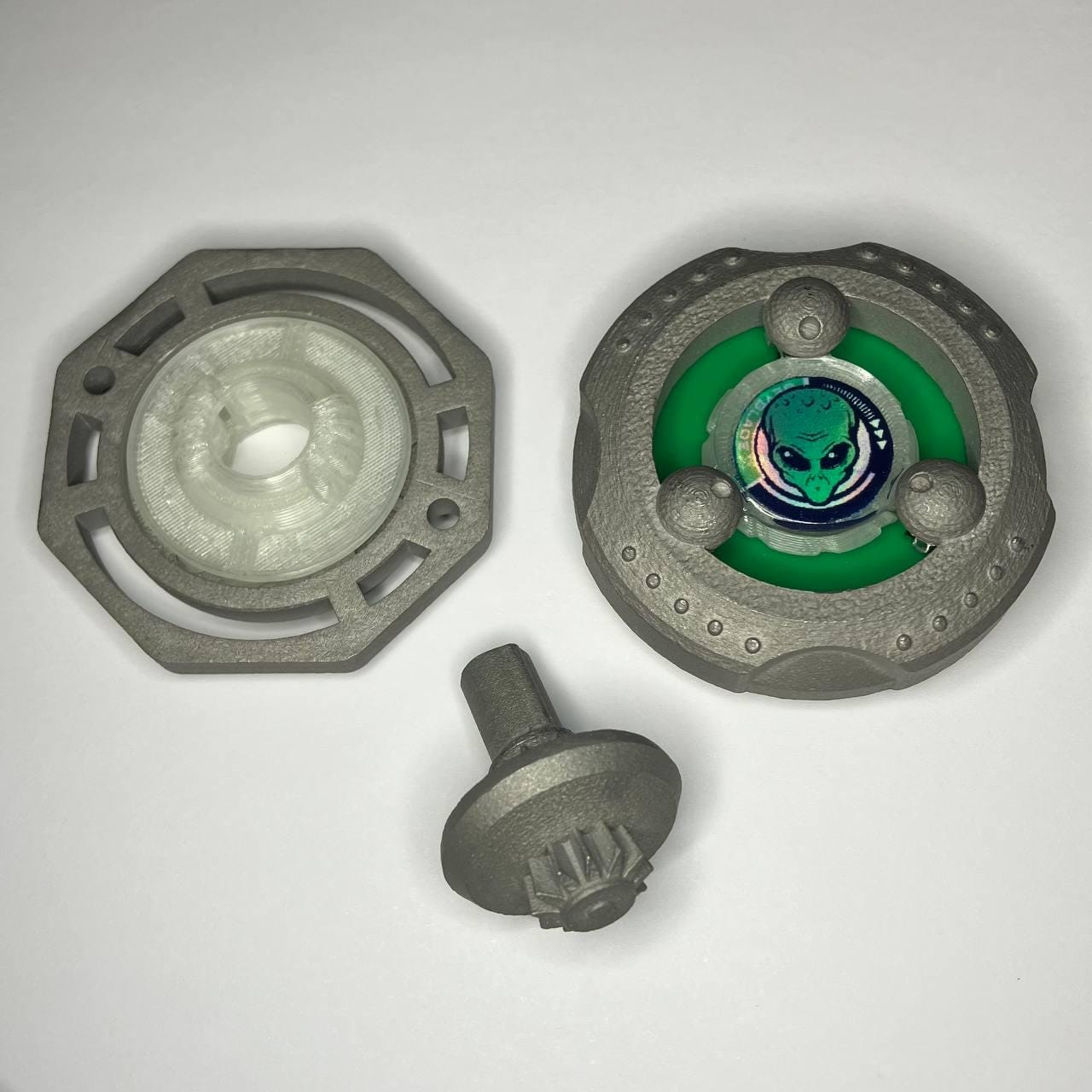 Beyblade X | Cosmic Invader (8-Wide-60E) | Dual-Spin | 3D Print | Stainless Steel Metal