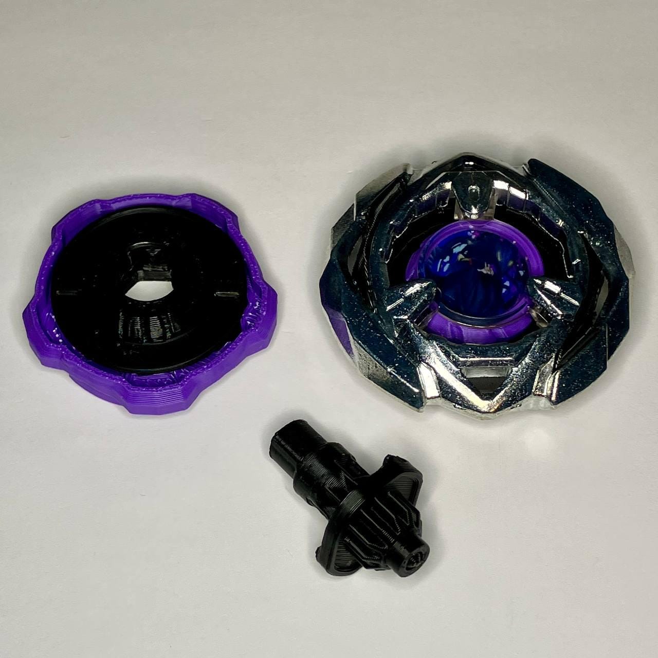 Beyblade X | Tsukuyomi (5-60TP) | Dual-Spin | 3D Print | PLA+ | Stainless Steel Metal