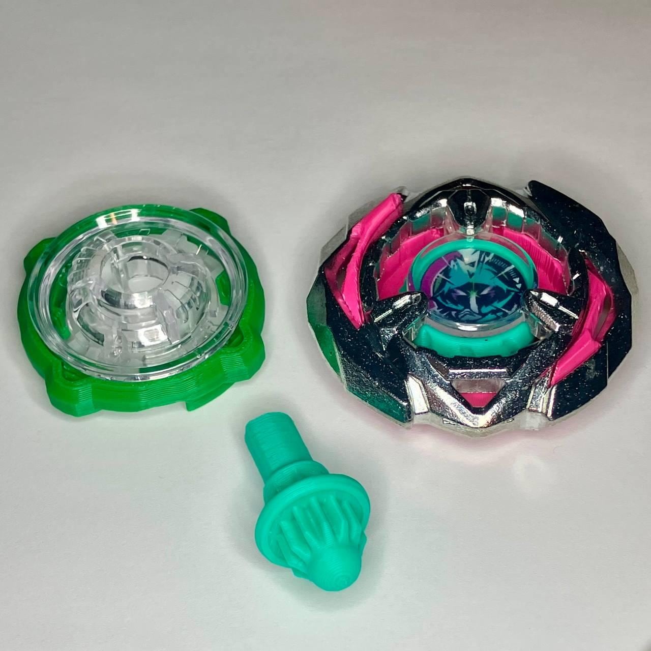 Beyblade X | Arrow Wizard (4-80B) | Dual-Spin | 3D Print | PLA+ | Stainless Steel Metal