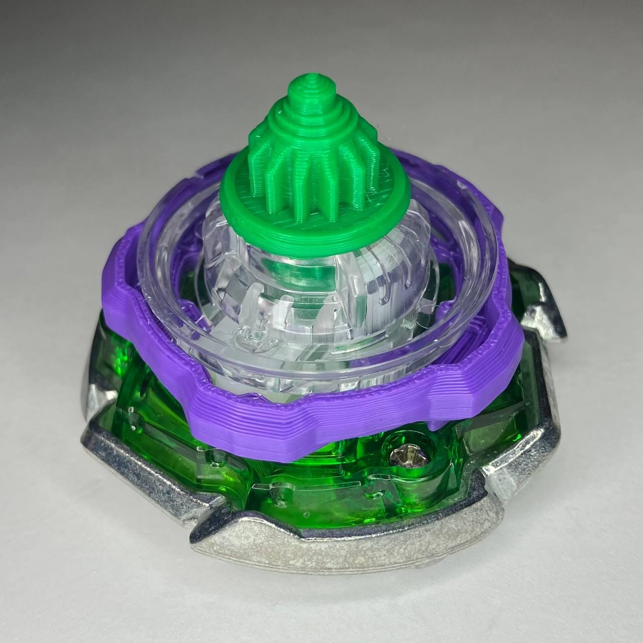 Beyblade X | Tail Viper (5-80S) | Dual-Spin | 3D Print | PLA+ | Stainless Steel Metal