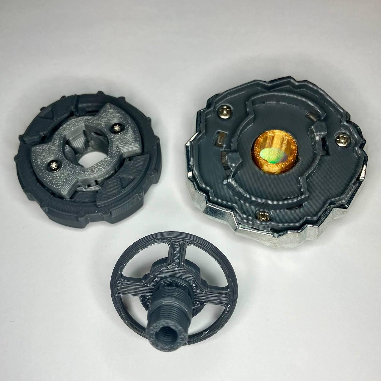 Beyblade X | Ingenium (7-60DLR) | Dual-Spin | 3D Print | PLA+ | Stainless Steel Metal