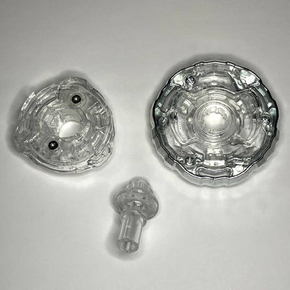 Beyblade X | Crystal Helm Knight (3-80N) | Doble giro | Resina transparente