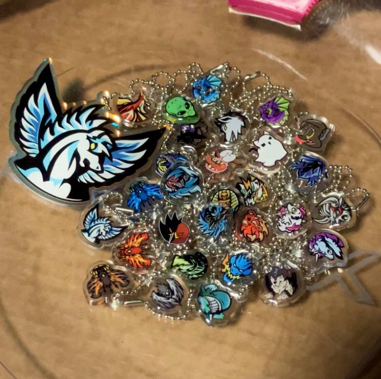 Beyblade X | Porte-clés en acrylique | Double face | Pendentif holographique personnalisé