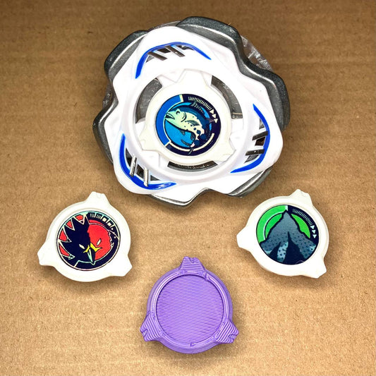 Beyblade CX | Custom Lock Chip | 3D Print | Holographic | PLA+