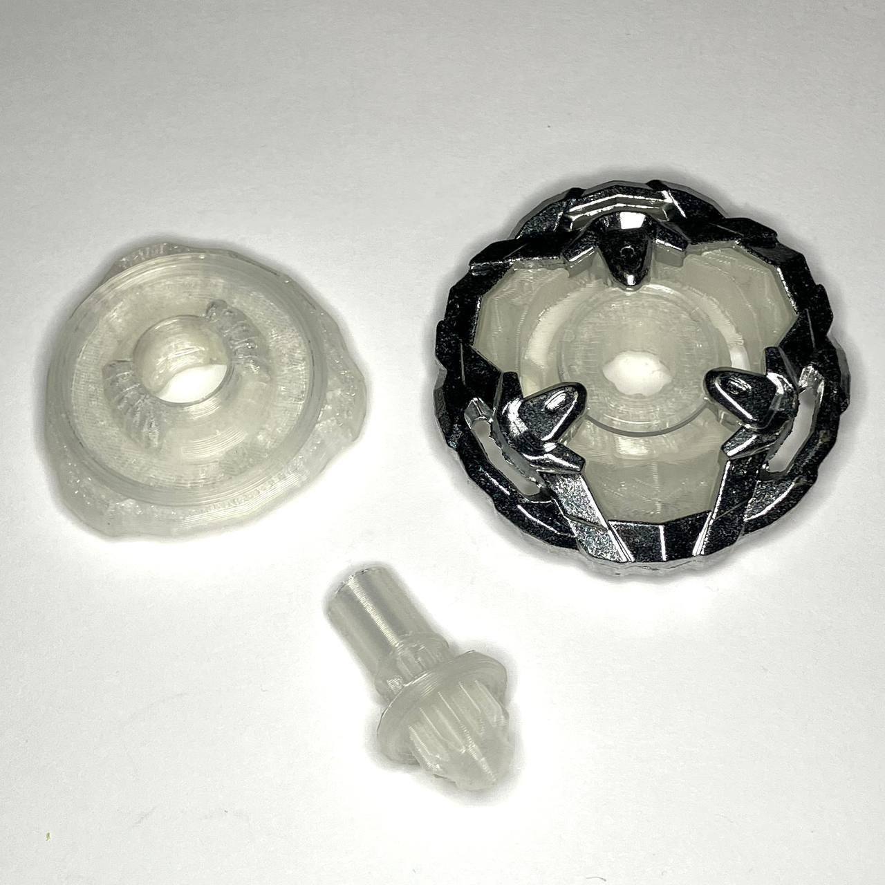Beyblade X | PROTOTYPE Collection | Dual-Spin | 3D Print | PLA+ | Stainless Steel Metal