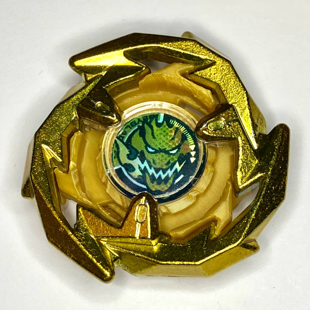 Beyblade X | Golden Dran Sword (3-60F) | Dual-Spin | 3D Print | PLA+ | Stainless Steel Metal