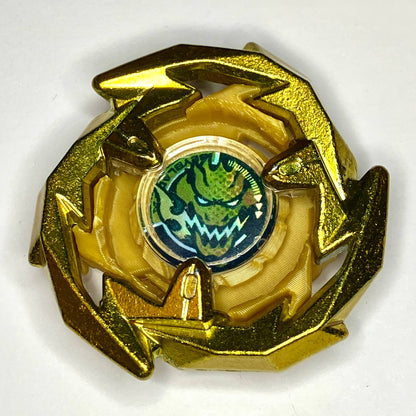 Beyblade X | Golden Dran Sword (3-60F) | Dual-Spin | 3D Print | PLA+ | Stainless Steel Metal