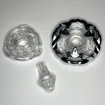 Beyblade X | Crystal Helm Knight (3-80N) | Doble giro | Resina transparente